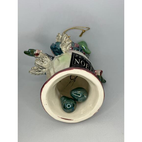 Petite Noel Christmas Ornament, Snowman, Bells, Shiny, Star, Hat, Vintage, Tree - Picture 5 of 7